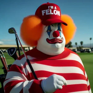 trump the felon clown
