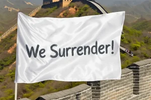 We surrender