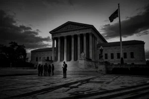 The Supreme Court of the United States building facade in Washington D.C.