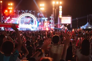 people at a rock concert
